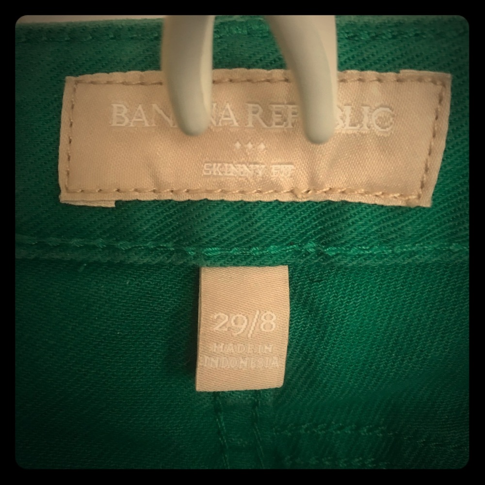 Banana Republic Green Skinny Fit Jeans